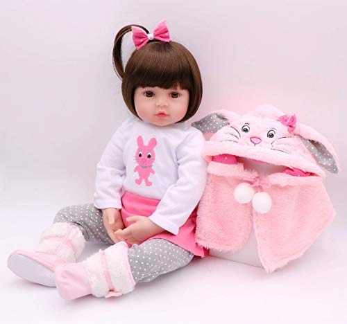 Muñeca Reborn de niña realista 55 cm