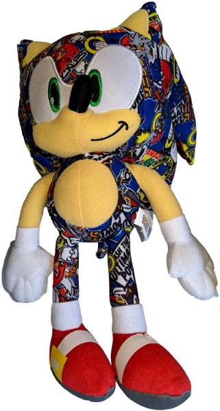 Sonic Hedgehog peluche estampados