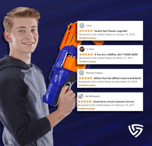 300 dardos pistolas y blasters NERF y similares - vista alternativa