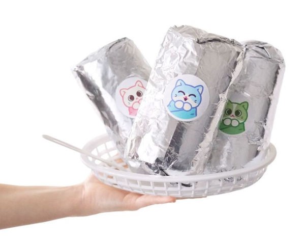 Purritos Peluche Gato forma de burrito Fresa - vista alternativa