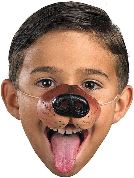 Máscara hocico de perro con elástico para niños
