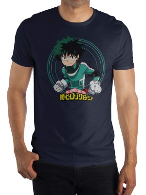 My Hero Academy camiseta estampada - Azul