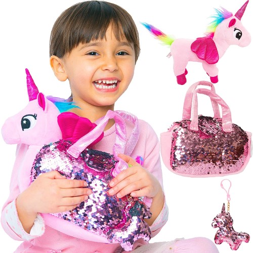 Set peluche y bolso - Unicornio