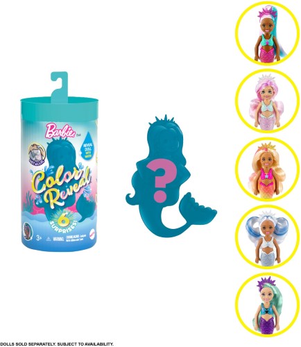 Barbie Color Reveal Chelsea sirena - imagen adicional