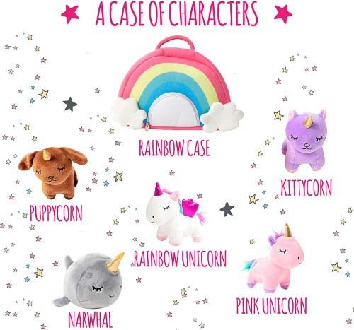Bolso arcoíris con peluches unicornio - vista alternativa