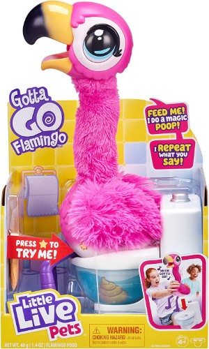 Little Live Pets Gotta Go Flamingo Flamenco Rosa que hace popó - vista alternativa