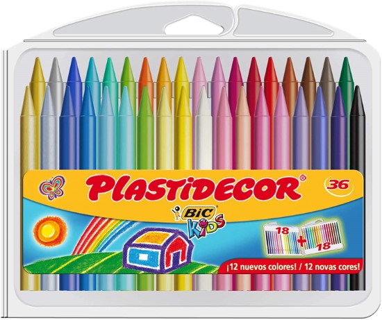 Plastidecor BIC 36 crayones de colores