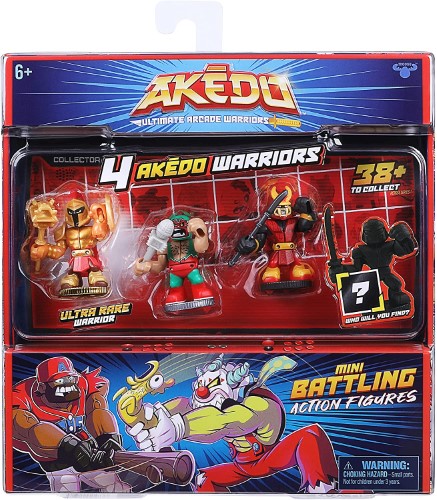 Akedu 4 Guerreros Akedo Mini Battling Set 1 - vista alternativa