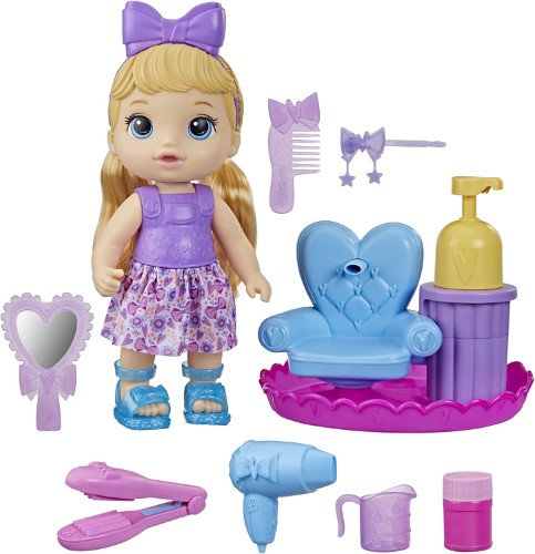 Baby Alive Salón de belleza con espuma - rubia