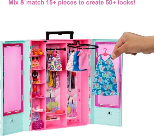Barbie Clóset con modas y accesorios HKR92 - imagen adicional