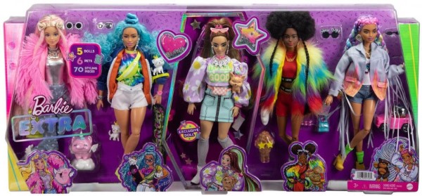 Barbie Extra pack 5 muñecas HGB61 - vista alternativa