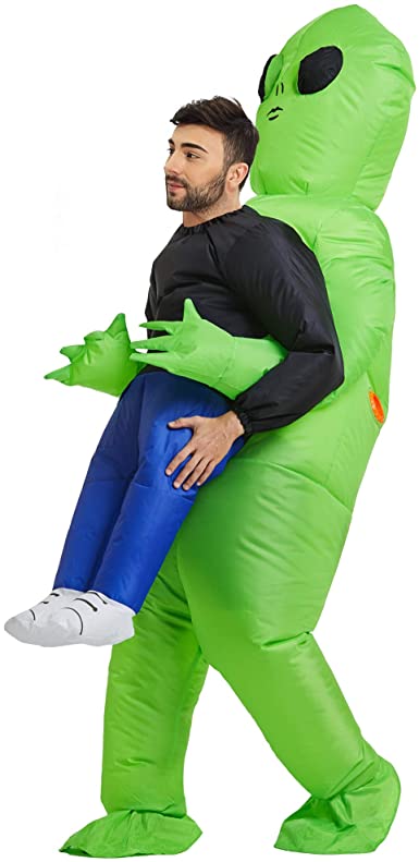 Disfraz inflable Alien cargando humano Pulguero Kachivaches CULTURA GEEK