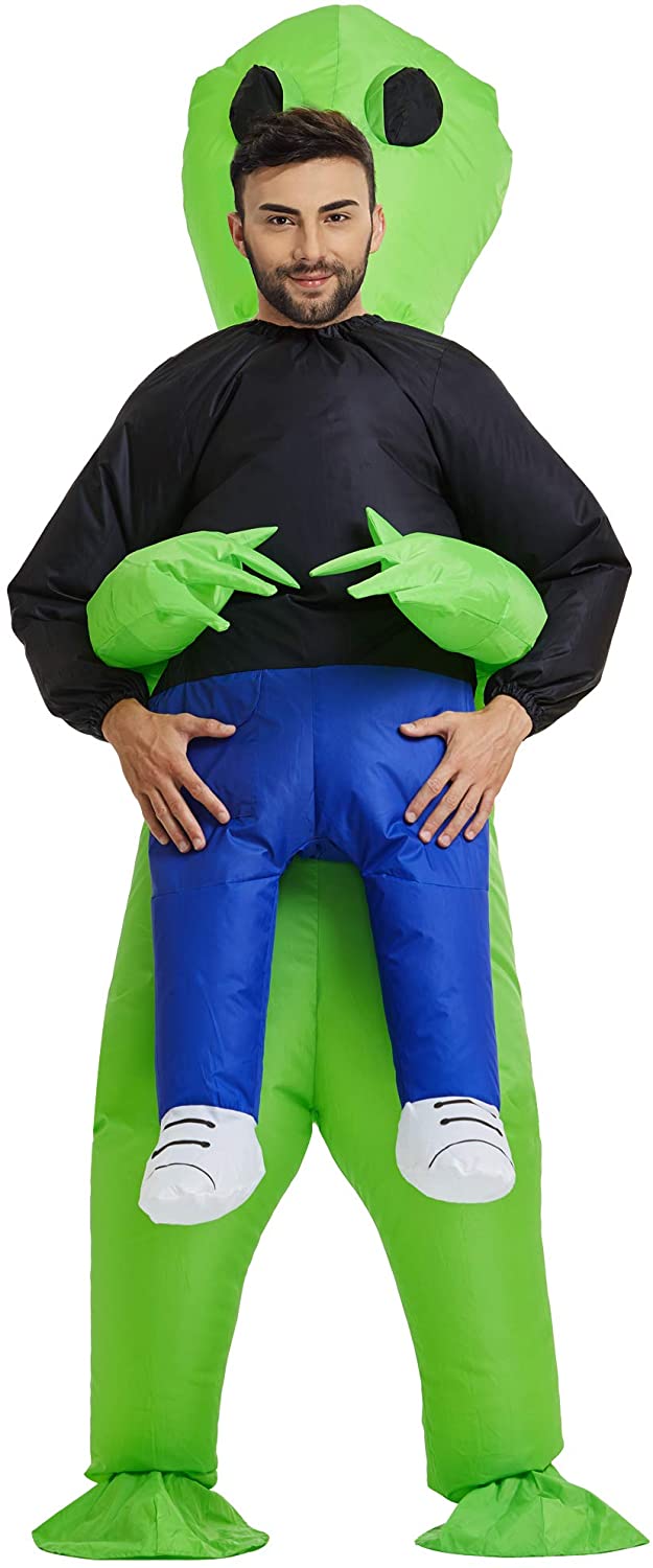 Disfraz inflable Alien cargando humano - imagen adicional