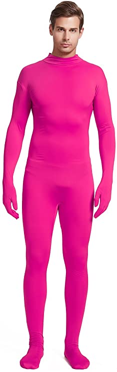 Traje enterizo adulto spandex Zentai - Rosa