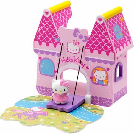 Hello Kitty Castillo de Madera y figura