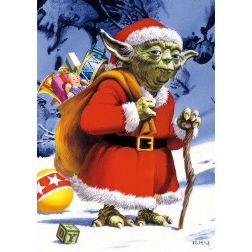 Star Wars Holiday Yoda rompecabezas - vista alternativa