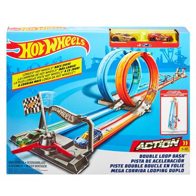 Hot Wheels Pista doble aceleración en bucle