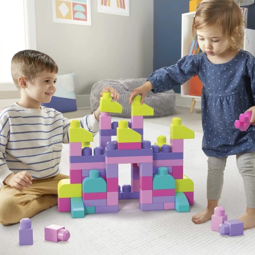 Mega Bloks Saco Construcción 80 Bloques Rosa - vista alternativa