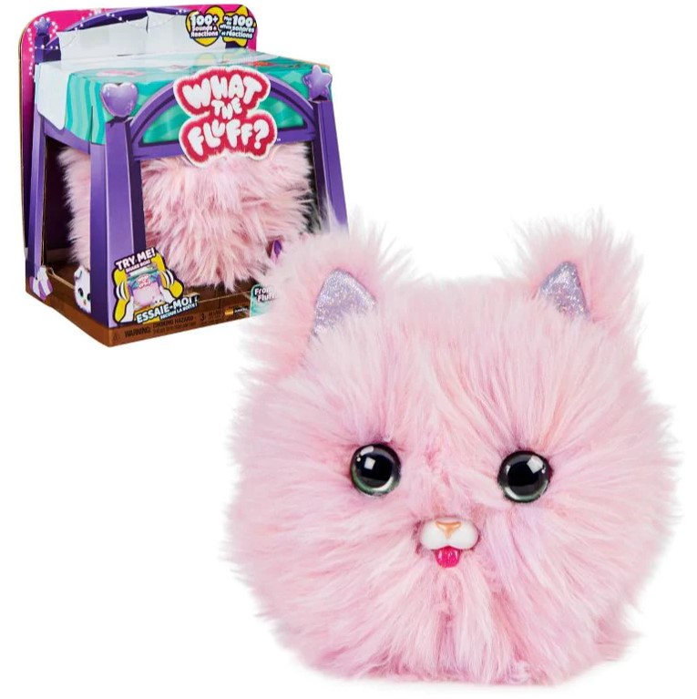 What the Fluff Purr'n Fluff gatito rosado