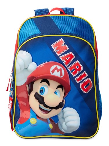 Super Mario Bros morral escolar estampado