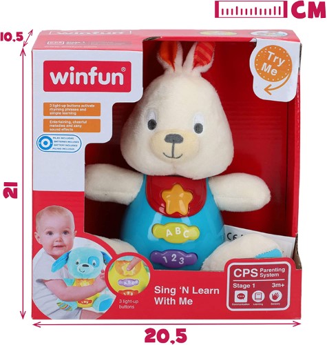 Winfun conejo de peluche educativo - vista alternativa
