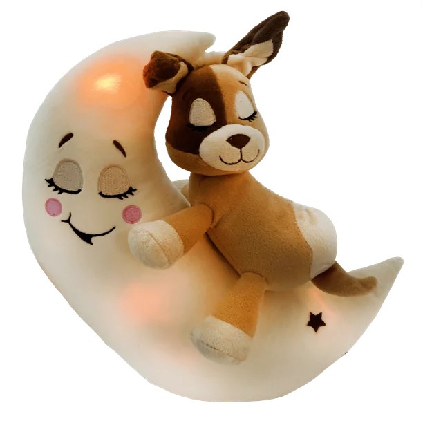 Lullabrites Moon Pets almohada perrito con luz