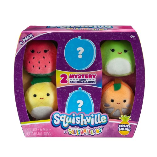Pack 6 peluches Mini Squismallows Frutal - vista alternativa