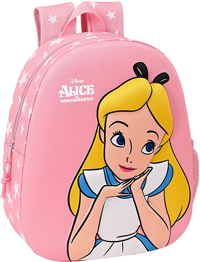 Disney Alicia País Maravillas morral rosado 3D