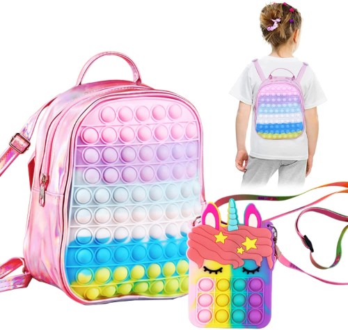 Morral y cartera Kawaii Fidget Toy Pop Up