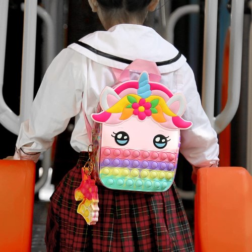 Morral Unicornio Fidget Toy Pop Up - Rosa - vista alternativa
