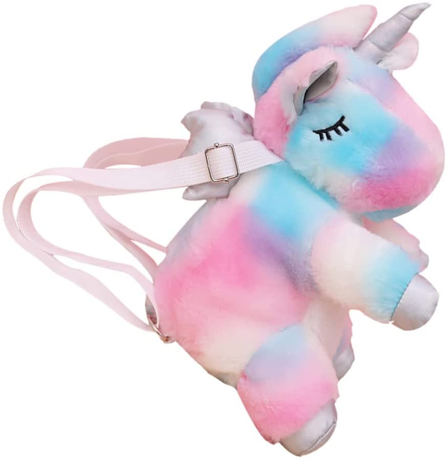 Morral unicornio de peluche