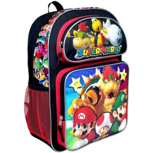 Super Mario Bros morral escolar licenciado - vista alternativa